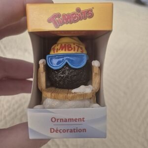 2012 Tim Hortons Timbits Ornament Sledding Christmas Decor New in Box